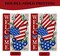 Welcome 4th of July Stars Stripes Patriotic Decorative Garden Flag, American USA Memorial Day Yard Outside Decorations, Summer Outdoor Small Home Decor Double Sided 12 x 18